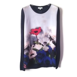 BUNDLE 3/$40 - Paul Smith blouse poppy long sleeved sz L